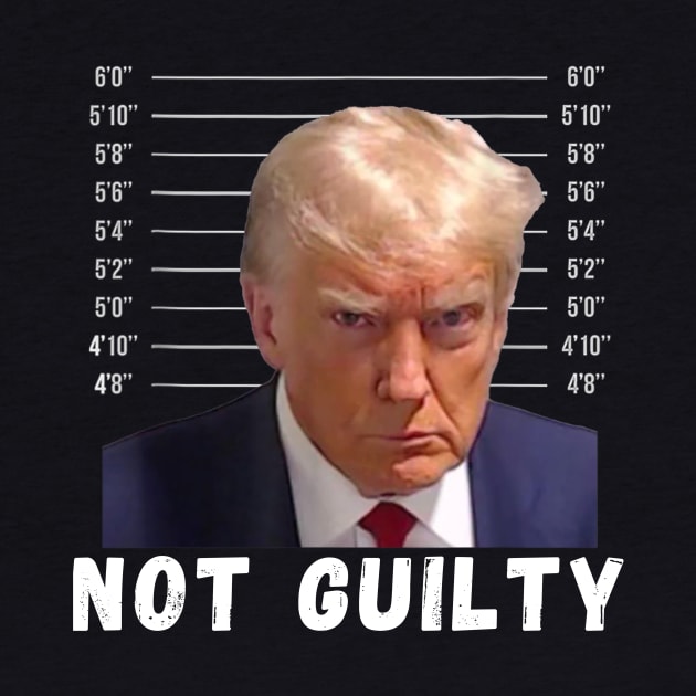 Donald Trump Mugshot Not Guilty Trump Supporter Men Women by JulieArtys